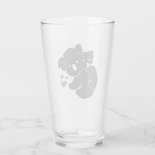 Verre Koala Bear Silhouette (Dos)
