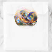 Verre Koi Poisson Art japonais Sticker (Sac)