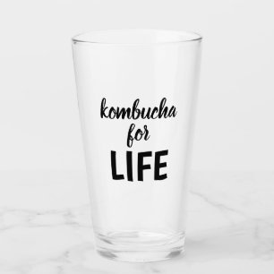 Verre Kombucha pour la typographie de LIFE