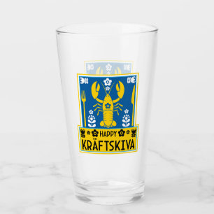 Verre Kräftskiva - Parti suédois de l'écrevisse