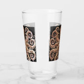 Verre Kraken Steampunk Octopus Ornate Gold et Noir (Gauche)