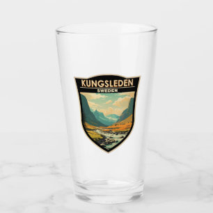 Verre Kungsleden Suède Travel Art Vintage