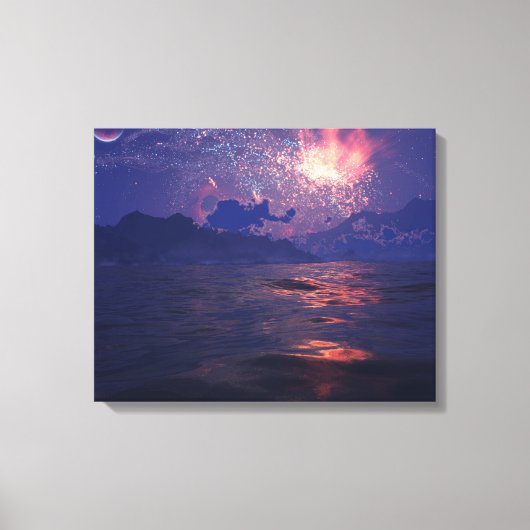 Verre kust canvas afdruk (Voorkant)