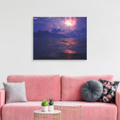 Verre kust canvas afdruk (Insitu (Woonkamer))
