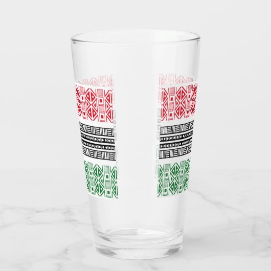 Verre Kwanzaa Flag Patterns (Gauche)