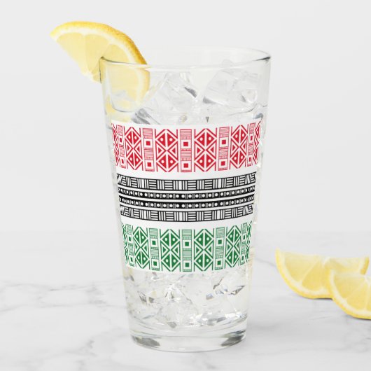 Verre Kwanzaa Flag Patterns (Devant glace)