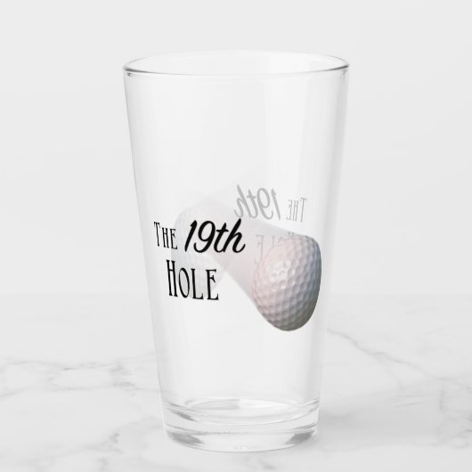 Verre La 19ème boule de golf de trou (Devant)