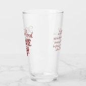 Verre La Bible Verse Evangile de Jean Christian Rouge (Gauche)