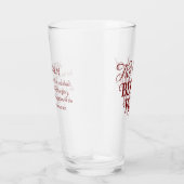 Verre La Bible Verse Evangile de Jean Christian Rouge (Droite)