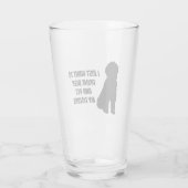 Verre La bière de boissons et choient mon griffonnage (Dos)