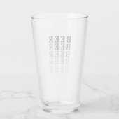 Verre La bière, la conception des amateurs de bière (Dos)