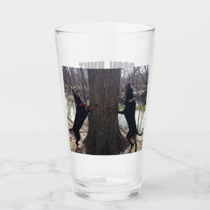 Verre La chasse à ragondin avec le noir et bronze le
