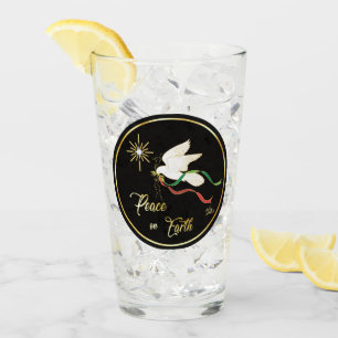 Verre La Colombe Blanche Propage La Paix Sur Terre