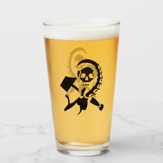 Verre La faucille russe et l'invasion maléfique du marte (Devant (rempli))