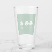 Verre La fête drôle de Saint-Patrick pour les gars (Dos)