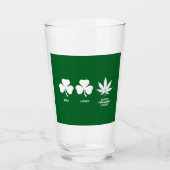 Verre La fête drôle de Saint-Patrick pour les gars (Devant)