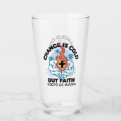 Verre La foi nous réchauffe - L'application des oeuvres  (Devant)