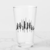 Verre La forêt de pinte (Devant)