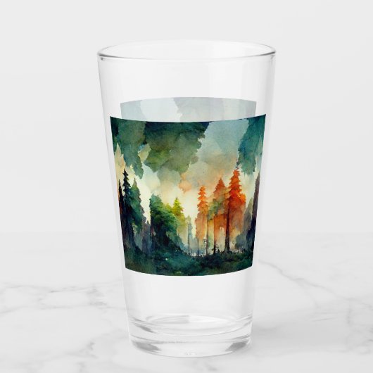 Verre La forêt (nature) (Devant)