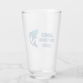 Verre La légende de la pêche personnalisée (Dos)