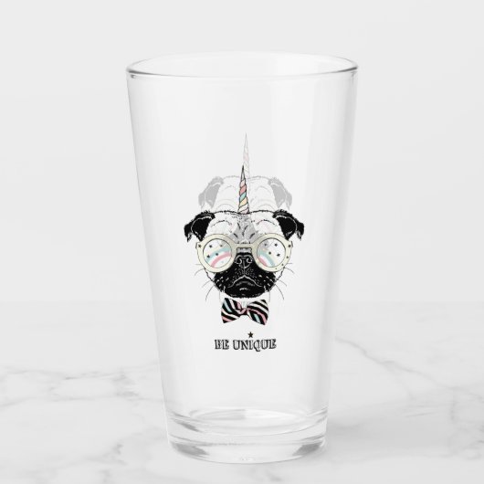 Verre La licorne de carlin | soit unique (Devant)