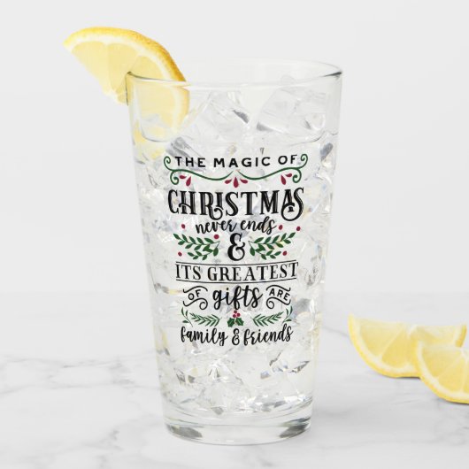 Verre La magie de Noël (Devant glace)