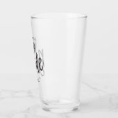 Verre La mariée | Style de script noir (Gauche)