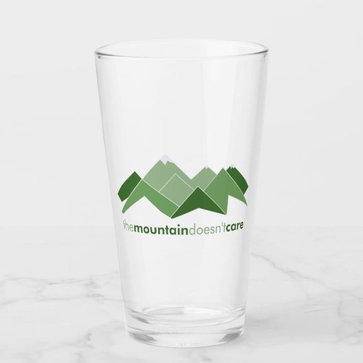 Verre La montagne s'en fiche (Devant)