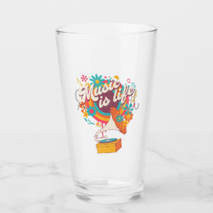 Verre La musique est la vie