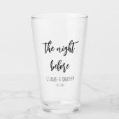 Verre La Nuit Avant Le Dîner De La Répétition Mariage (Devant)