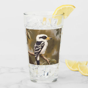 Verre La peinture australienne Kookaburra,