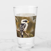 Verre La peinture australienne Kookaburra, (Devant)