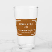 Verre la règle 91 de Gibbs (Devant)