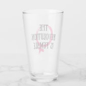 Verre La révolution est féminine (Dos)