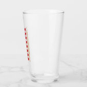 Verre La Saint-Valentin Cœurs Drapeau américain (Gauche)