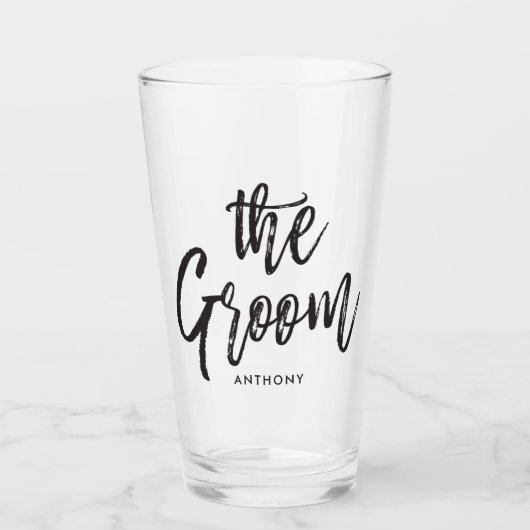 Verre La Salle | Style de script noir (Devant)