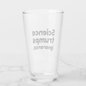 Verre La science prime l'ignorance (Dos)