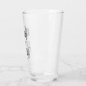 Verre La servante d'honneur | Style de script noir (Gauche)