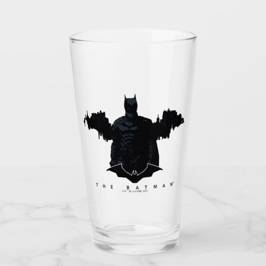 Verre La silhouette de Batman Gotham (Devant)