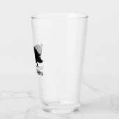 Verre La silhouette de porc a personnalisé | Barware (Gauche)