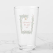 Verre La Soirée De Noël Commence Par Des Vacances Drôle  (Dos)