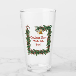 Verre La Soirée De Noël Commence Par Des Vacances Drôle