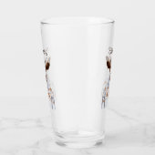 Verre La vache à chandail de Noël | ajoutent votre nom (Droite)