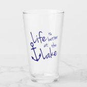 VERRE LA VIE EST MEILLEURE AU LAC | (Devant)