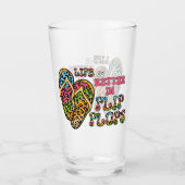 Verre La vie est meilleure en tongs - Vibes d'été (Devant)