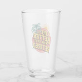 Verre La vie est meilleure quand vous êtes retraité (Dos)