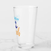 Verre La Vie Est Mieux À La Plage (Gauche)