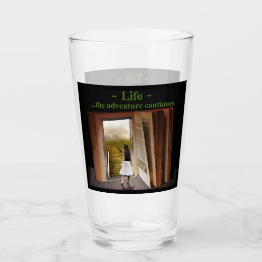 Verre La vie, l'aventure continue (Devant)
