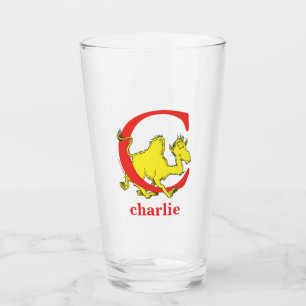 Verre L'ABC de Dr Seuss : Lettre C - Rouge Ajoutez vot