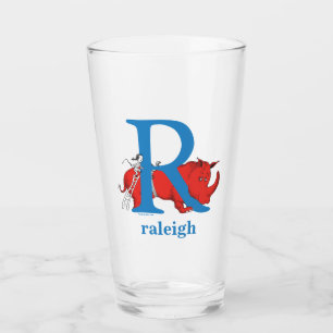 Verre L'ABC de Dr Seuss : Lettre R - Bleu Ajoutez votr